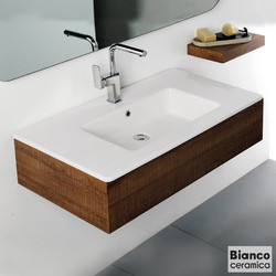 Bianco Flat Ένθετος Νιπτήρας Μπάνιου Πορσελάνης Λευκός 508-36090-300