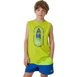 4F Παιδικό T-Shirt Αμάνικο Lime Μπλε 4FJWSS26TSLEM294-45S