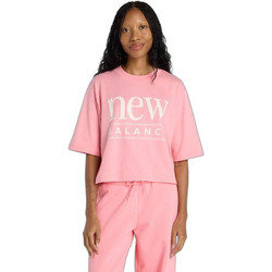 New Balance Reimagined Γυναικείο Αθλητικό Crop Top Φούξια WT61V5OP-AA6
