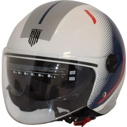 Str GP1 Graphics White Blue Red Κράνος Μηχανής Jet