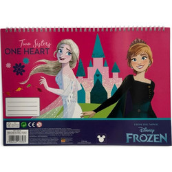 Gim Frozen Μπλοκ Ζωγραφικής 23x33cm 40 Φύλλων με Αυτοκόλλητα 341-73416