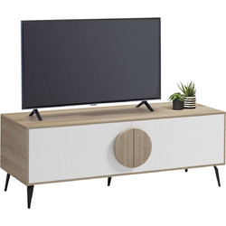 HomeMarkt Έπιπλο Τηλεόρασης Μοριοσανίδα Sonoma Μ140xΠ35.5xΥ51cm Savore HM18369.11