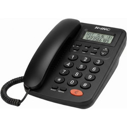 NINC KX-T2036CID Ενσύρματο Τηλέφωνο με Ανοιχτή Ακρόαση για Ηλικιωμένους Μαύρο