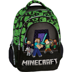 Graffiti Squad Minecraft Σχολική Τσάντα Πλάτης Δημοτικού Πράσινη 268212