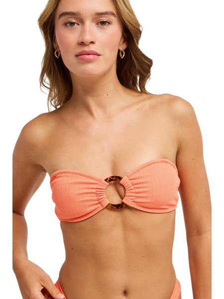 Roxy Sunshine Bikini Top Strapless Κοραλί ERJX305637-MJW0