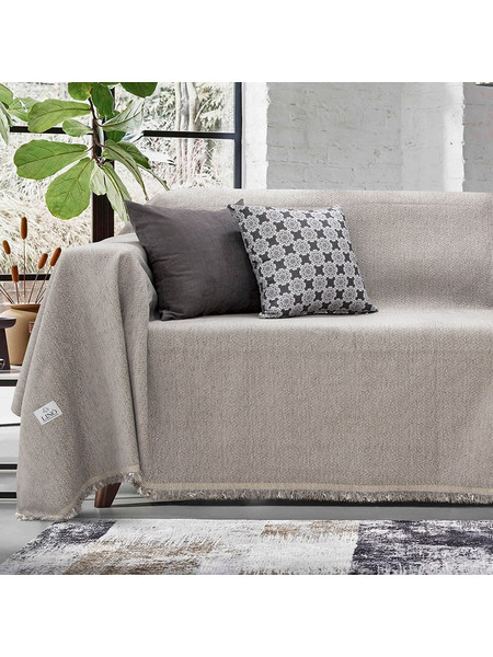 Lino Home Ριχτάρι Πολυθρόνας 180x180 Boxi Light Grey