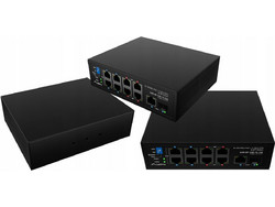 Lanberg ILFE-8P-1GE-1S-120 Unmanaged L2 Switch με 4 Θύρες Ethernet 1000Mbps και 4 SFP θύρες