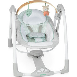 Ingenuity Cozy Spot Swing 'n Go Portable Relax Μωρού Κούνια με Μουσική έως 9kg Γκρι 17406