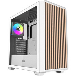 Darkflash DS900WD with Fans White Midi Tower Κουτί Υπολογιστή με Πλαϊνό Παράθυρο