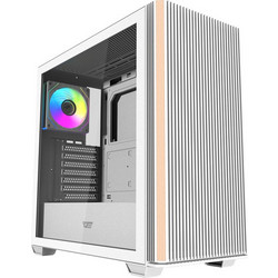 Darkflash DS900WS with 4 Fans White Midi Tower Κουτί Υπολογιστή με Πλαϊνό Παράθυρο