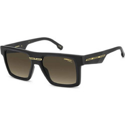 Carrera CA25S 00386 Ανδρικά Γυαλιά Ηλίου Τετράγωνα Κοκάλινα Μαύρα με Καφέ Φακό
