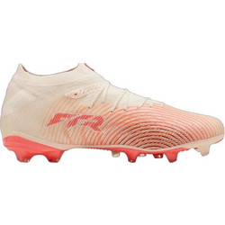 Puma Future 9 Pro FG/AG 109129-01 Ποδοσφαιρικά Παπούτσια με Τάπες και Καλτσάκι Μπεζ Πορτοκαλί
