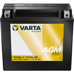 Varta Μπαταρία Μοτοσυκλέτας TX20L-BS 250A 18Ah