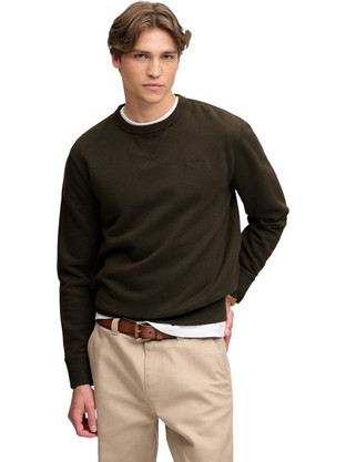 Superdry Essential Stacked Logo Crew SWEATER Ανδρικό Αθλητικό Φούτερ Καφέ M2014701A-3JZ