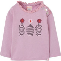 Boboli Παιδικό T-Shirt Μακρυμάνικο Ροζ 344078-1