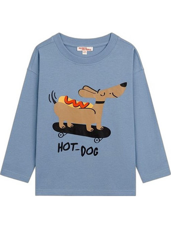 Dpam Παιδικό T-Shirt Μακρυμάνικο Γαλάζιο BOJOTEE3