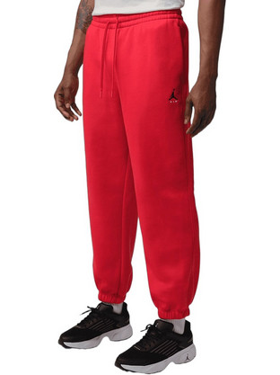 Jordan Brooklyn Ανδρικό Παντελόνι Φόρμας Fleece με Λάστιχο Κόκκινο IM8906-657