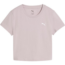 Puma Wardrobe ESS+ Baby Γυναικείο Αθλητικό Crop Top Λιλά 629745-49