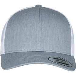 Flexfit Retro Trucker 2-Tone Ανδρικό Καπέλο Jockey με Δίχτυ Snapback Υφασμάτινο Γκρι Λευκό 6606T-01065