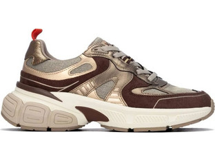 Xti Γυναικεία Sneakers Chunky Χρυσά Καφέ 146495-01