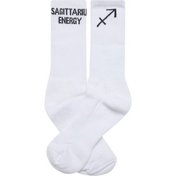 Def Zodiac Sagittarius Βαμβακερές Γυναικείες Κάλτσες Λευκές με Σχέδια DFSX005-03581