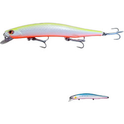 Cinnetic Crafty Minnow 110F Τεχνητό Δόλωμα Ψαράκι 11cm 12gr White Chartreuse Orange Fire