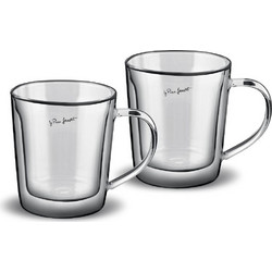 Lamart Σετ Ποτήρια Καφέ Γυάλινα Vaso 350ml 2τμχ LT9036