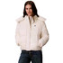 Calvin Klein Γυναικείο Μπουφάν Χειμωνιάτικο Puffer Μακρύ Εκρού LV047H504G-YAS
