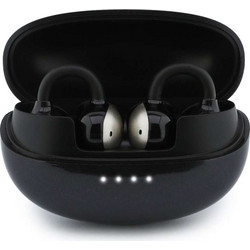 Guess Metalic Finish Electropated Parts Classic Logo Ακουστικά Bluetooth Open Ear Black