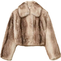 TWINSET Γυναικεία Γούνα Κοντή Μπεζ 262TP2240
