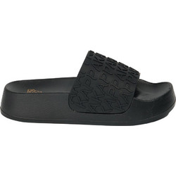 Kappa 726 Ankona Γυναικείες Παντόφλες Καλοκαιρινές Flatforms Μαύρες 0456560000-27