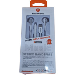 Technovo TN-A056 Handsfree Earbud USB-C White
