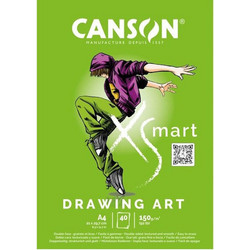 Canson Xsmart Drawing Art Μπλοκ Σχεδίου A4 150gr/m² 40 Φύλλα