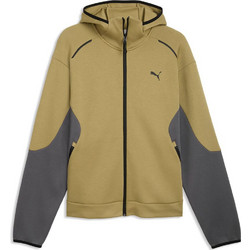 Puma Ανδρική Ζακέτα Φούτερ με Κουκούλα και Φερμουάρ Χακί 636743-89