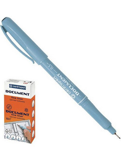 Centropen Document Στυλό 0.5mm Μαύρο 10τμχ