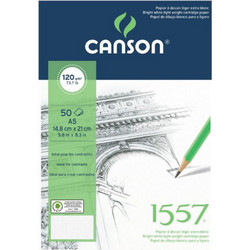Canson 1557 Μπλοκ Σχεδίου A5 120gr/m² 50 Φύλλα