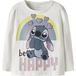 Name It Lilo & Stitch Παιδικό T-Shirt Μακρυμάνικο Λευκό 13252066