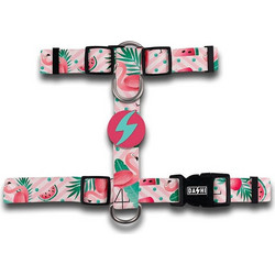 Dashi Flamingo Back Σαμαράκι Σκύλου Ιμάντας Ροζ XS