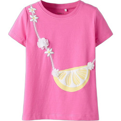 Name It Παιδικό T-Shirt Κοντομάνικο Φούξια 13254657