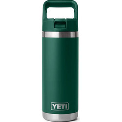 YETI Rambler Straw Bottle Black Forest Green 532ml
