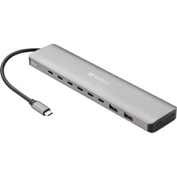 Sandberg 136-80 USB Hub 3.1 USB-C με 10 Θύρες USB-A / USB-C & Εξωτερική Παροχή Ρεύματος