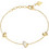 Guess Golden Love Γυναικείο Βραχιόλι Αλυσίδα με Καρδιά από Ατσάλι Xρυσό UBB06451JWYG
