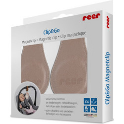 Reer Clip & Go Μαγνητικό Κλιπ Καροτσιού 2τμχ 1401-84337