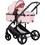 Chipolino Amore Καρότσι Μωρού 2 σε 1 Powder Pink