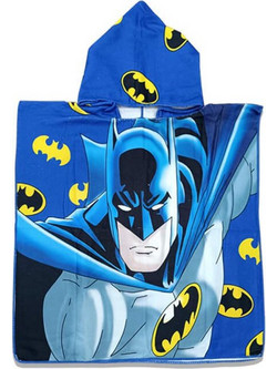 Γαρύφαλλο Batman Παιδικό Πόντσο Θαλάσσης Μπλε 60x80cm EPK-1064