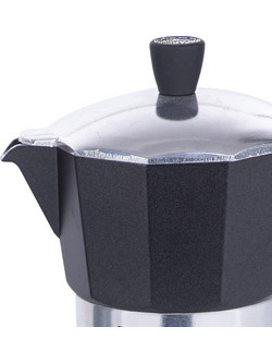 Bakaji 02839068 Μπρίκι Espresso 3Cups Μαύρο