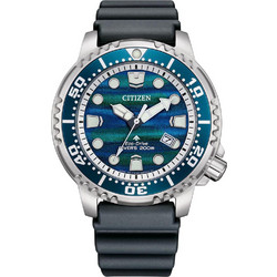 Citizen Promaster Marine Ανδρικό Ρολόι Solar με Μαύρο Καουτσούκ Λουράκι BN0167-09W