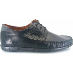 Boxer Ανδρικά Μοκασίνια Boat Shoes Δερμάτινα Μαύρα 21372-15-011
