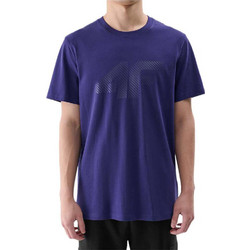 4F Ανδρικό Αθλητικό T-Shirt Navy Μπλε 4FWMM00TTSHM2257-31S