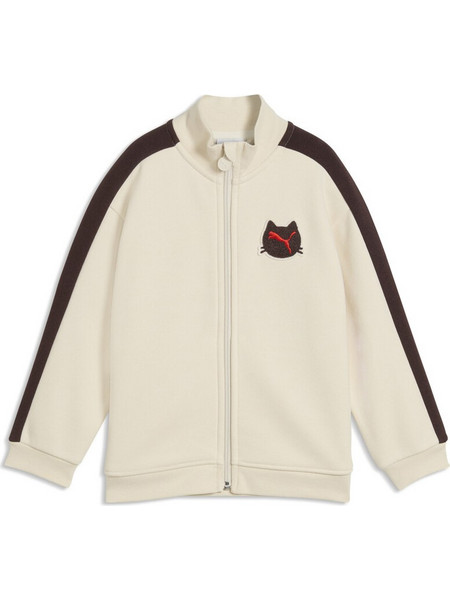 Puma Παιδική Ζακέτα Φούτερ με Φερμουάρ Μπεζ 637425-87